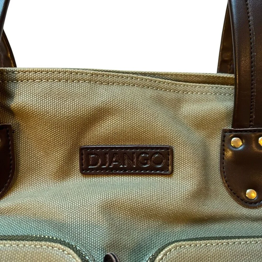 Django Dachshund Dog Carrier Bag Waxed Canvas Olive Size Medium